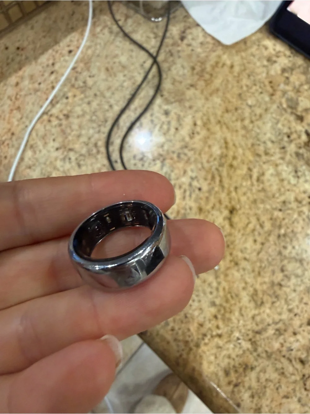 Oura Black Charging Dock with Cable
